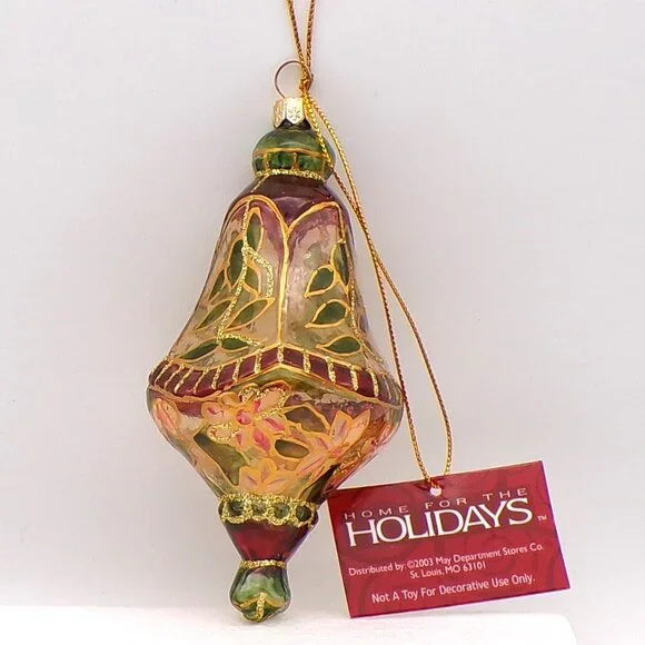 Vintage Stained Glass Christmas Ornament - Picture 1 of 7